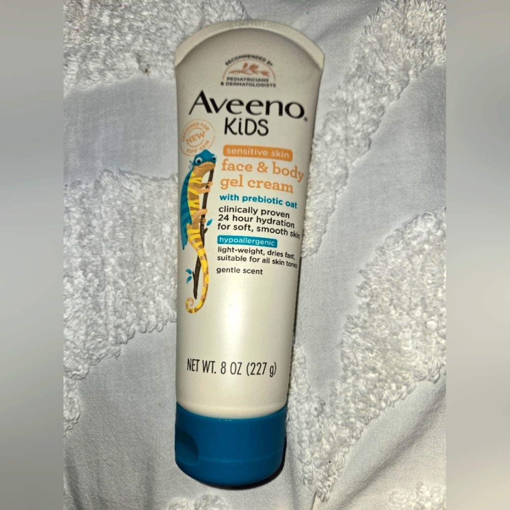 Aveeno Kids Sensitive Skin Face & Body Gel Cream - 8 Oz